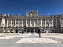 Outside the Royal Palace of Madrid